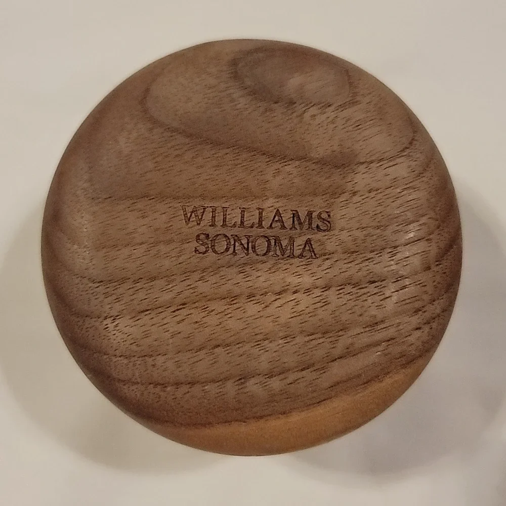 WILLIAMS SONOMA Set 2 Ravioli Compression Square Stamps Wood Handled Pasta Press